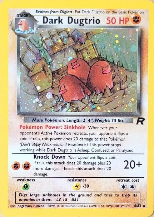 Dark Dugtrio 6/82 - Team Rocket