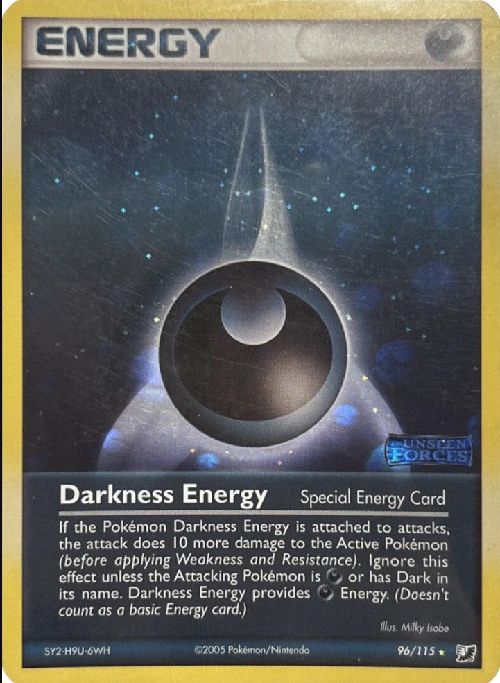 Darkness Energy 96/115 - EX Unseen Forces