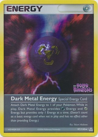 Dark Metal Energy 97/110 - EX Holon Phantoms