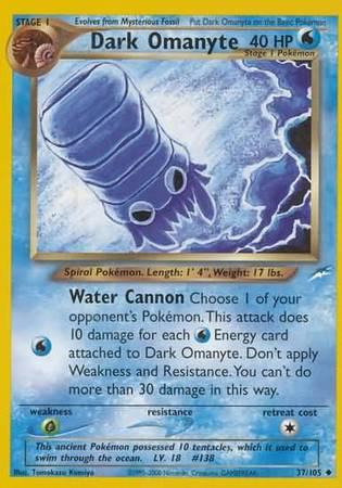 Dark Omanyte 37/105 - Neo Destiny