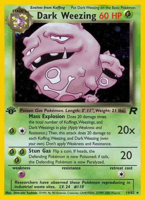 Dark Weezing  14/82 - Team Rocket