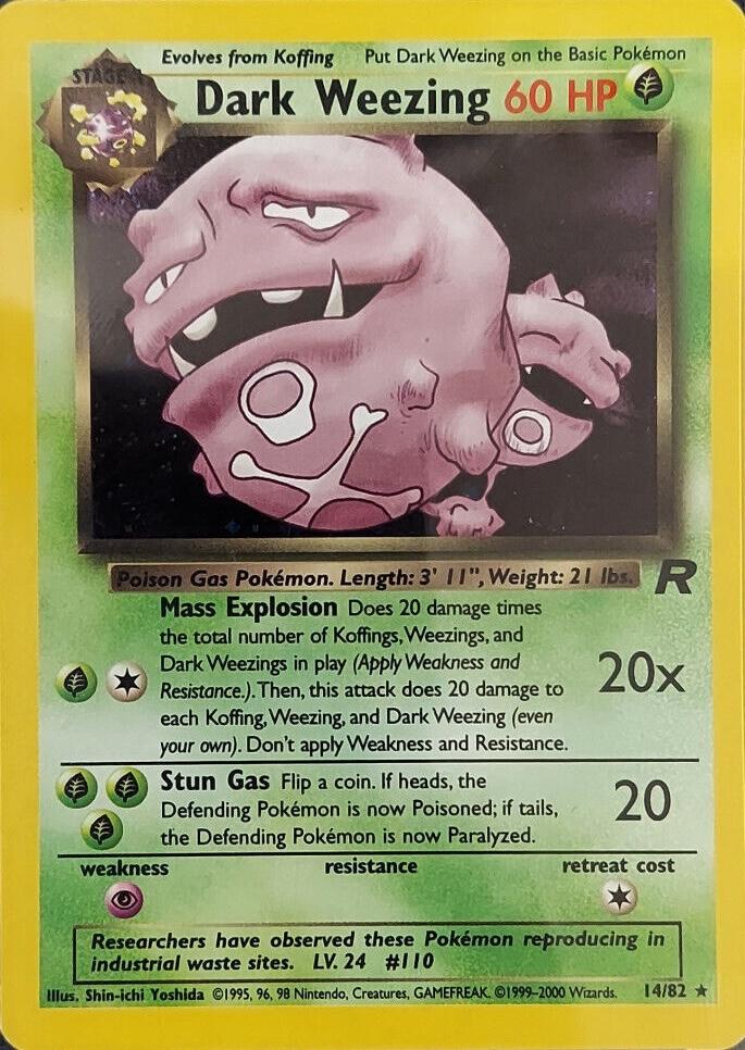 Dark Weezing  14/82 - Team Rocket