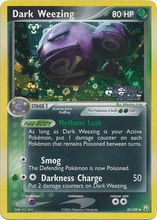 Dark Weezing 42/109 - EX Team Rocket Returns