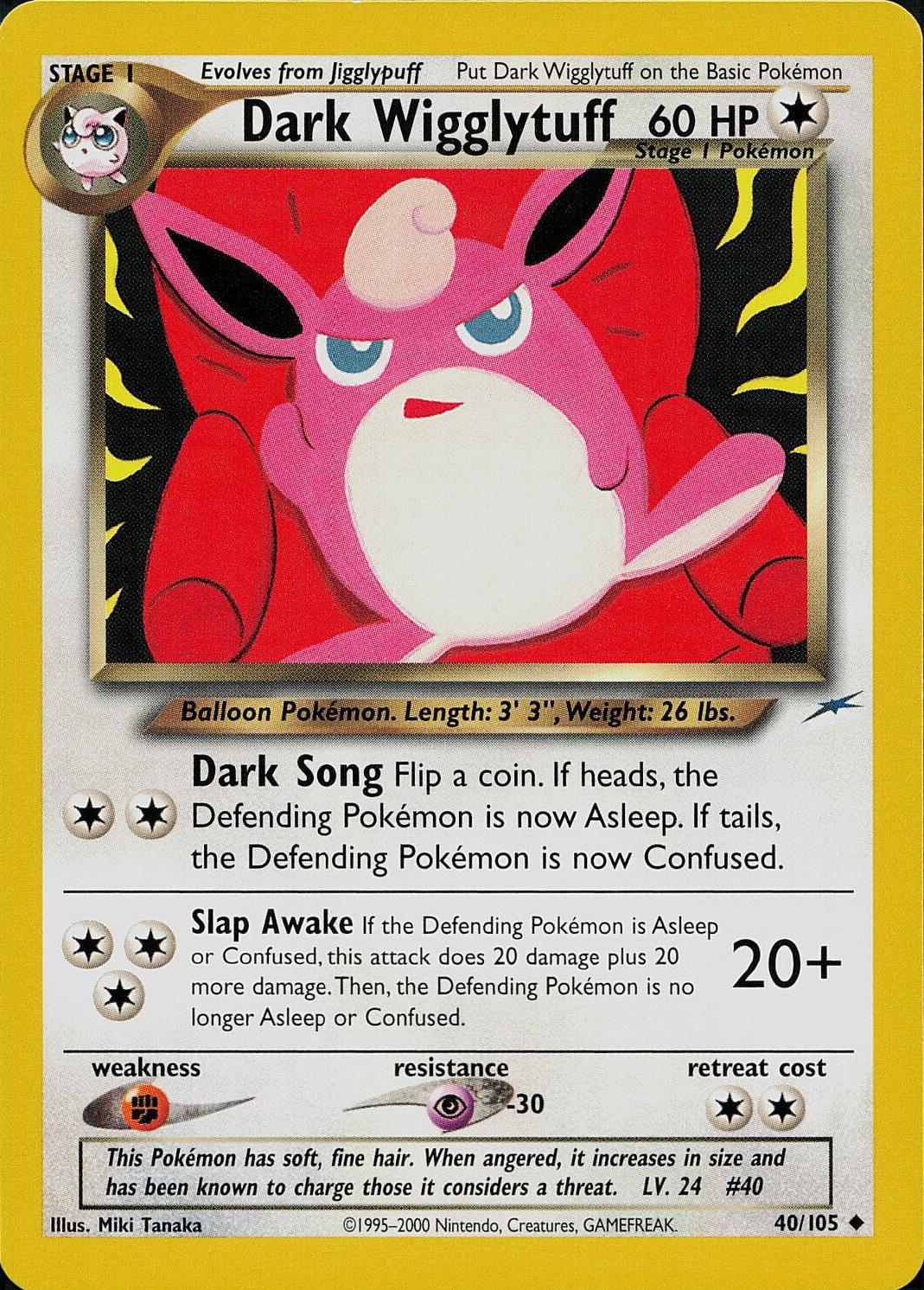 Dark Wigglytuff 40/105 - Neo Destiny