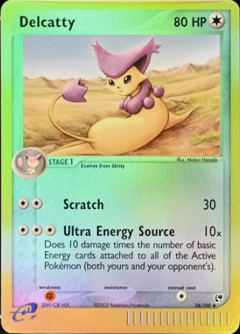 Delcatty 34/100 - EX Sandstorm