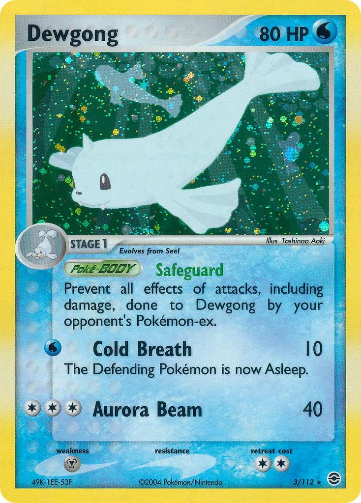 Dewgong 3/112 - EX Fire Red & Leaf Green