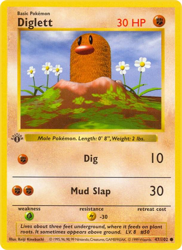 Diglett 47/102 - Base Set