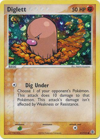 Diglett 61/112 - EX Fire Red & Leaf Green
