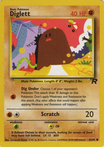 Diglett 52/82 - Team Rocket