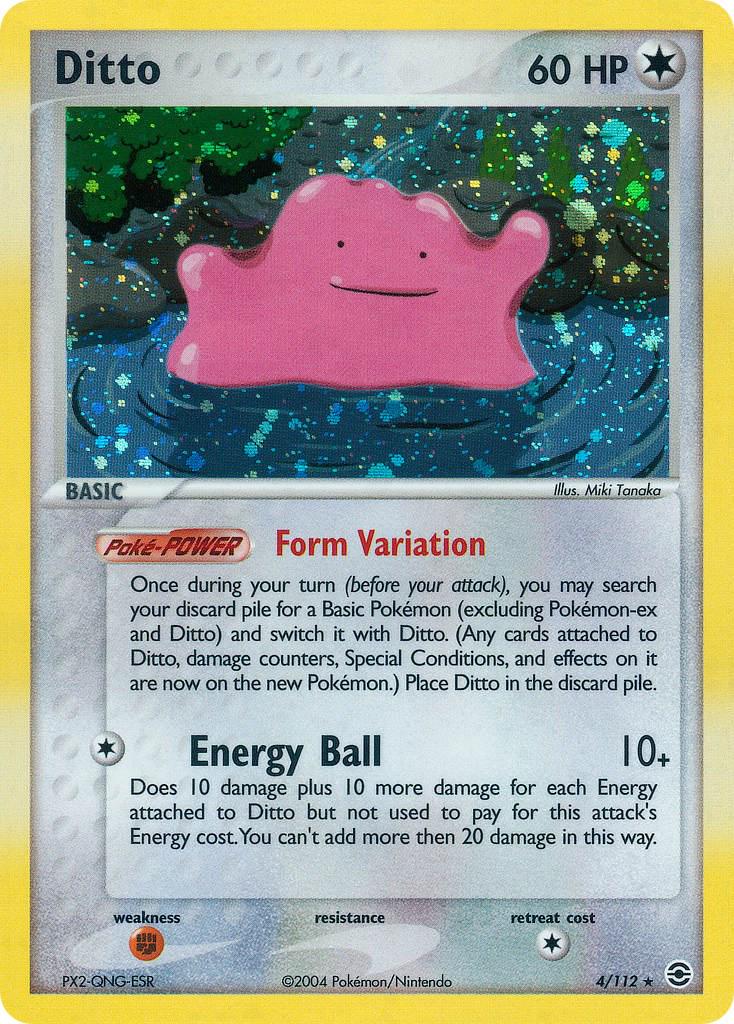 Ditto 4/112 - EX Fire Red & Leaf Green