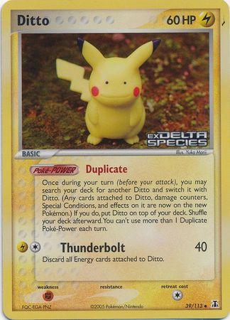 Ditto (Pikachu) 39/113 - EX Delta Species