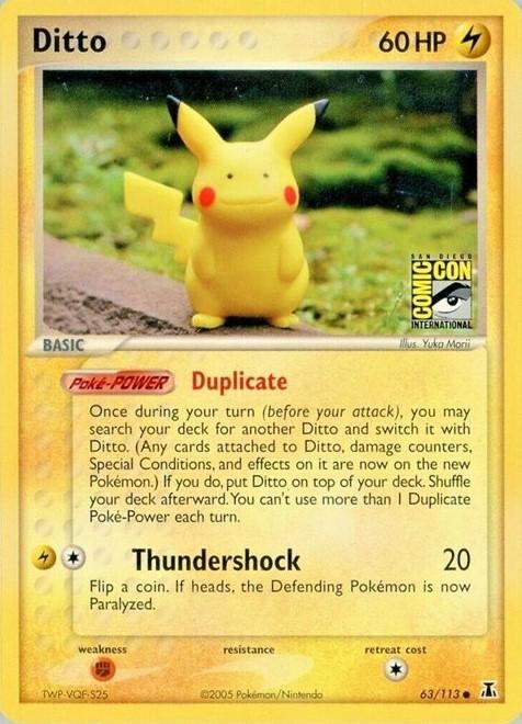 Ditto (Pikachu) 63/113 - EX Delta Species
