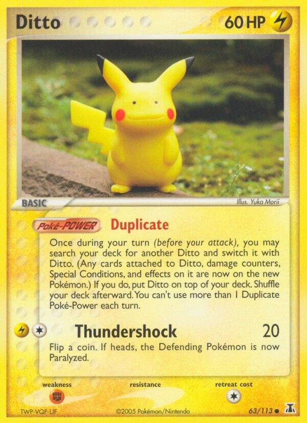 Ditto (Pikachu) 63/113 - EX Delta Species