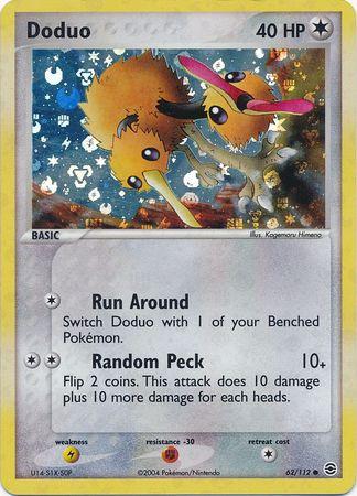 Doduo 62/112 - EX Fire Red & Leaf Green