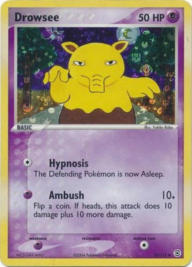 Drowzee 32/112 - EX Fire Red & Leaf Green