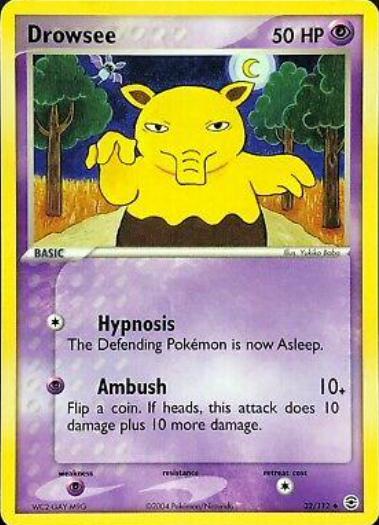 Drowzee 32/112 - EX Fire Red & Leaf Green