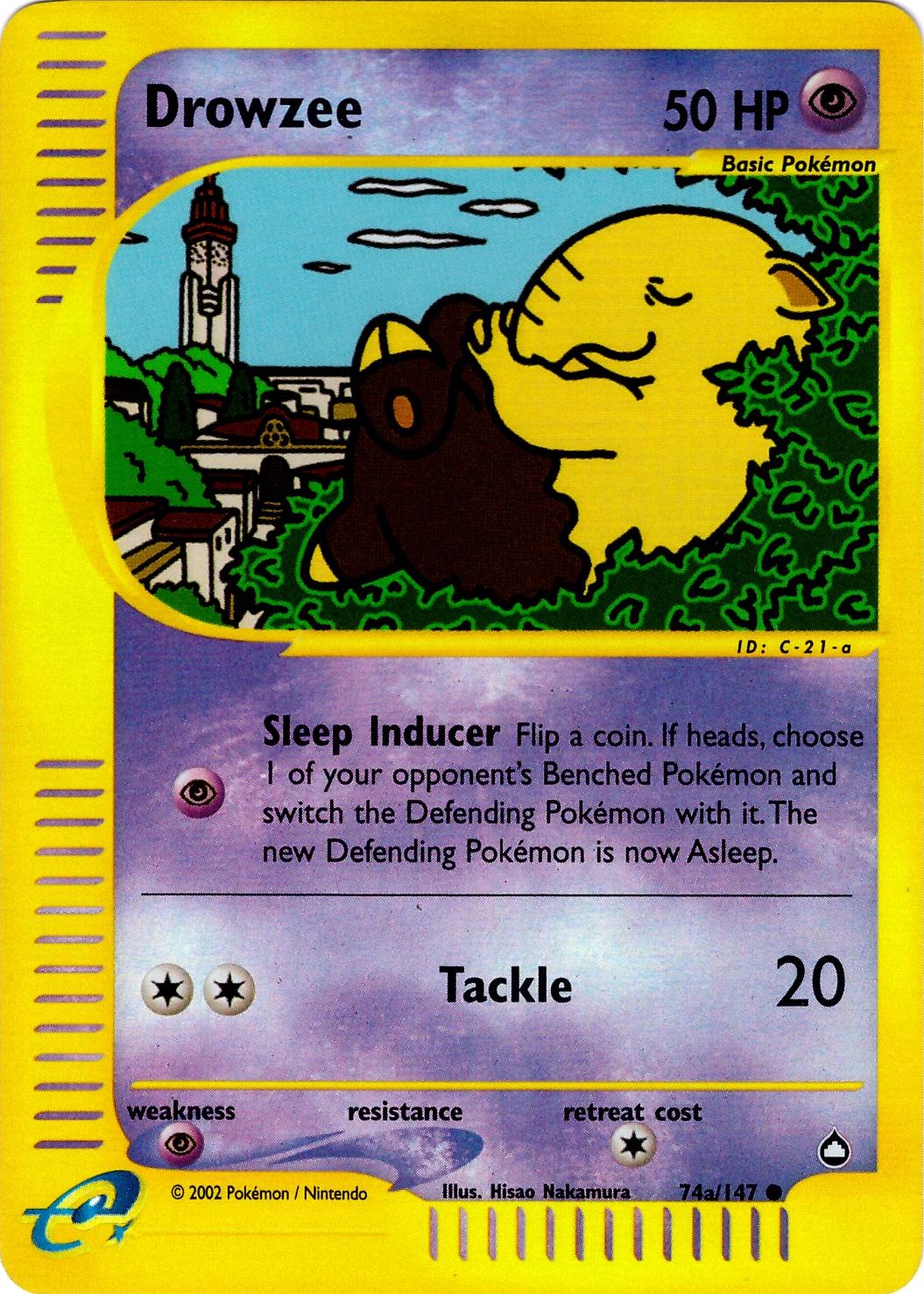 Drowzee 74a/147 - Aquapolis