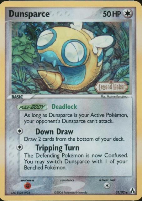 Dunsparce 31/92 - EX Legend Maker