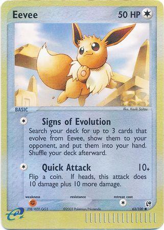 Eevee 63/100 - EX Sandstorm