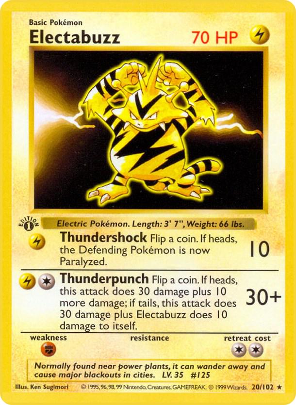 Electabuzz 20/102 - Base Set