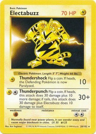 Electabuzz 20/102 - Base Set