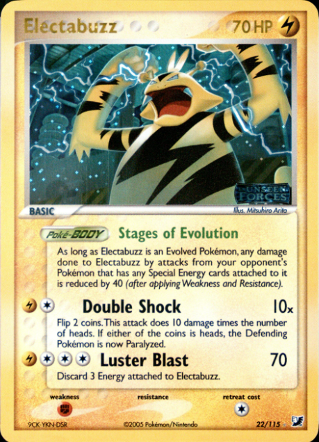 Electabuzz 22/115 - EX Unseen Forces
