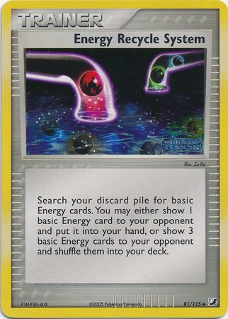 Energy Recycle System 81/115 - EX Unseen Forces