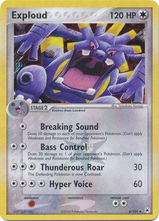 Exploud 6/101 - EX Hidden Legends