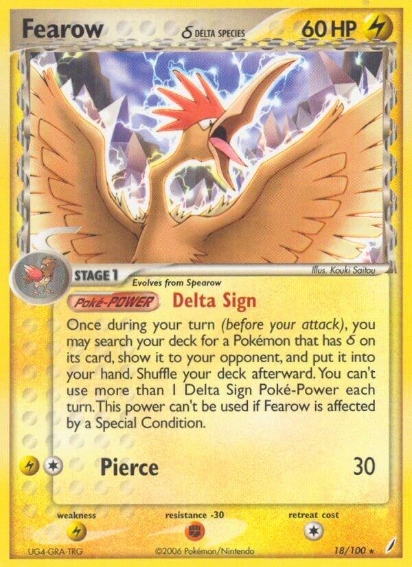 Fearow 18/100 - EX Crystal Guardians
