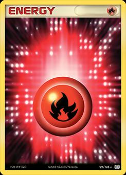 Fire Energy 102/106 - EX Emerald