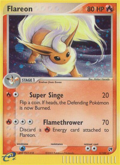 Flareon 5/100 - EX Sandstorm