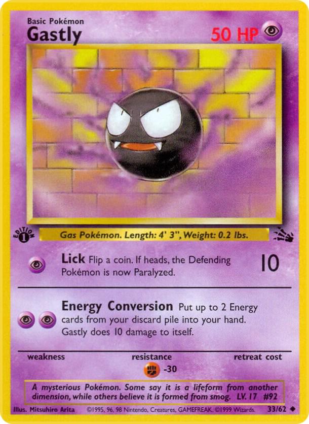 Gastly 33/62 - Fossil Set