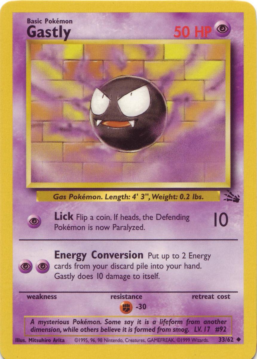 Gastly 33/62 - Fossil Set