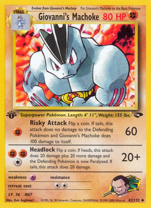 Giovanni's Machoke 42/132 - Gym Challenge