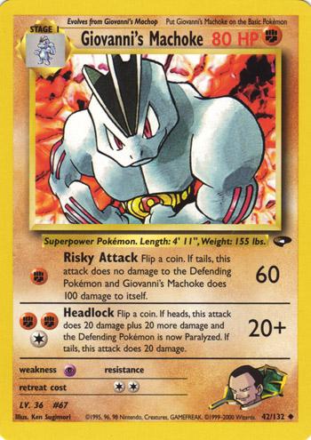 Giovanni's Machoke 42/132 - Gym Challenge