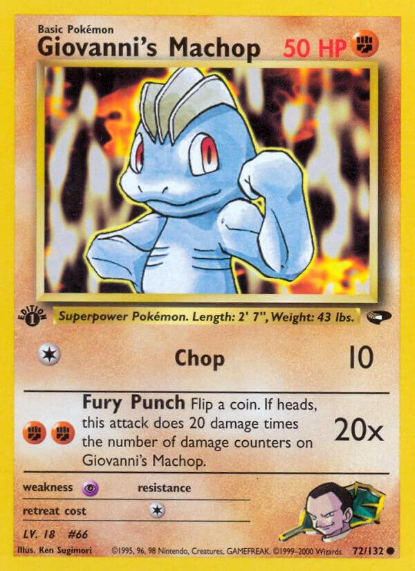 Giovanni's Machop 72/132 - Gym Challenge