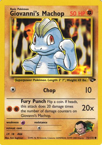 Giovanni's Machop 72/132 - Gym Challenge