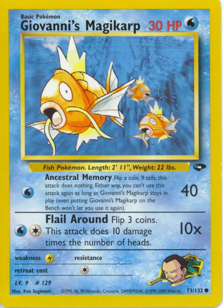 Giovanni's Magikarp 73/132 - Gym Challenge