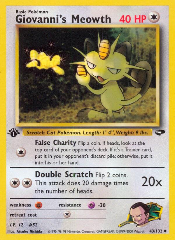 Giovanni's Meowth 43/132 - Gym Challenge