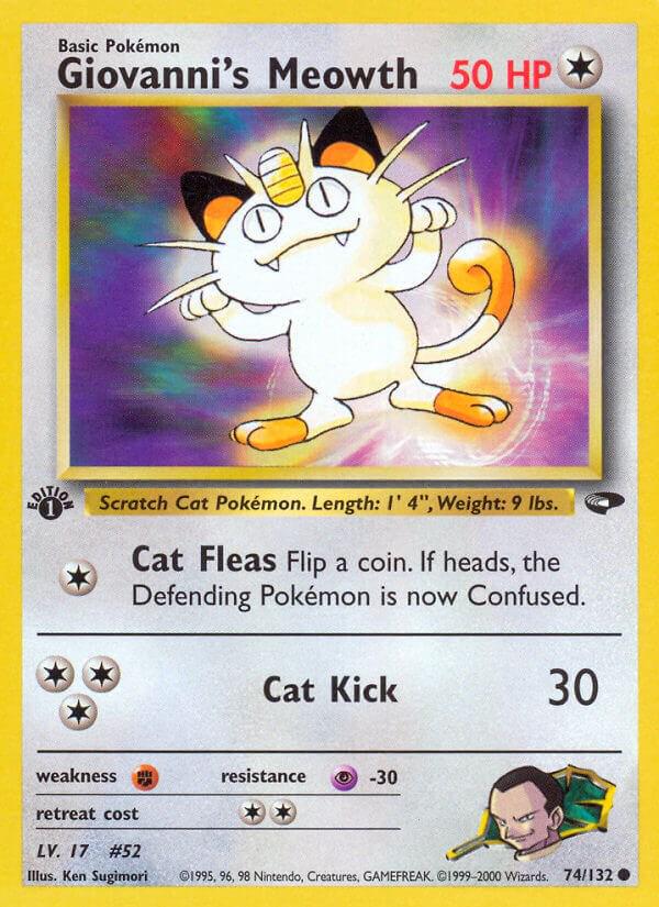 Giovanni's Meowth 74/132 - Gym Challenge