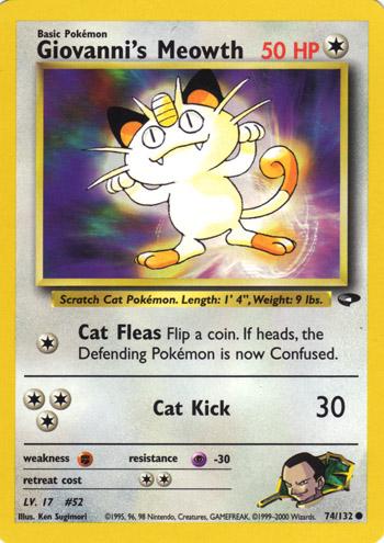 Giovanni's Meowth 74/132 - Gym Challenge