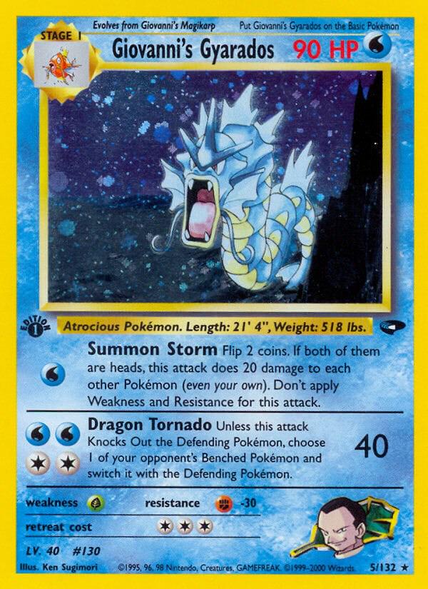 Giovanni's Gyarados 5/132 - Gym Challenge