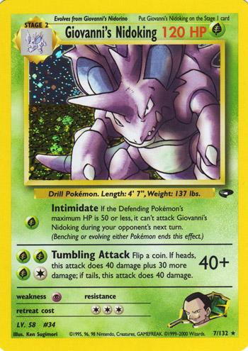 Giovanni's Nidoking 7/132 - Gym Challenge