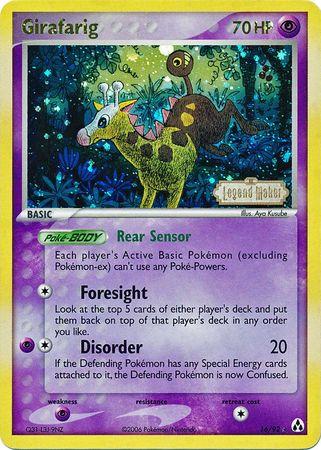 Girafarig 16/92 - EX Legend Maker