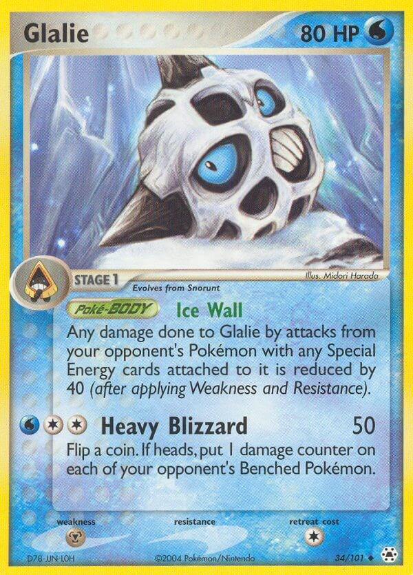 Glalie 34/101 - EX Hidden Legends