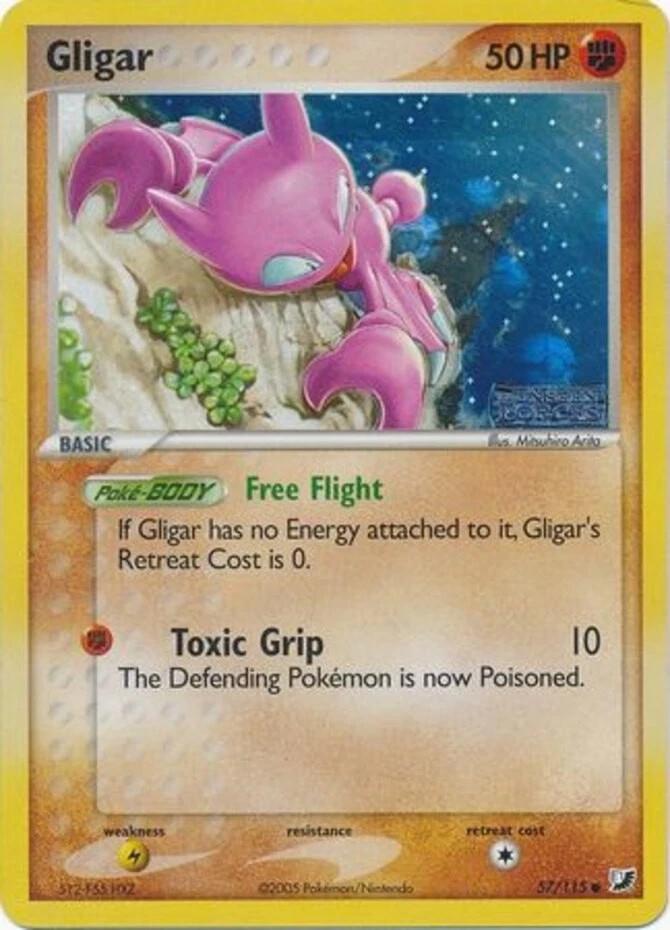 Gligar 57/115 - EX Unseen Forces