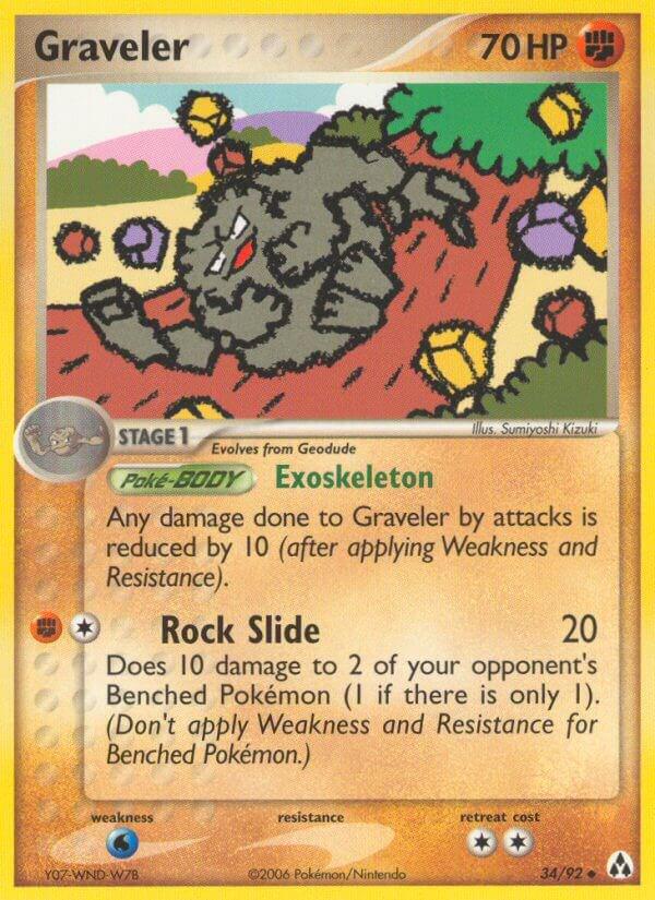 Graveler 34/92 - EX Legend Maker