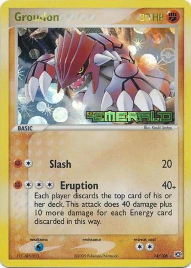 Groudon 14/106 - EX Emerald