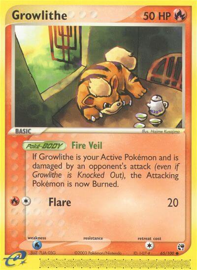 Growlithe 65/100 - EX Sandstorm