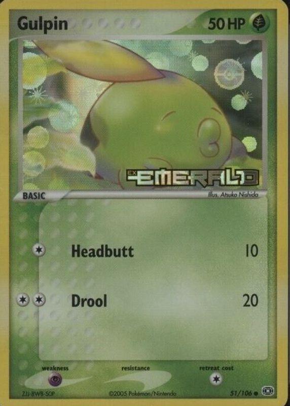 Gulpin 51/106 - EX Emerald